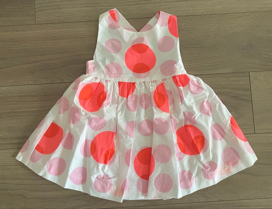 【める】ジャカディ 水玉模様ノースリーブワンピース 18ヶ月用 ノースリーブワンピース | | Jacadi Paris＜ジャカディ＞日本公式