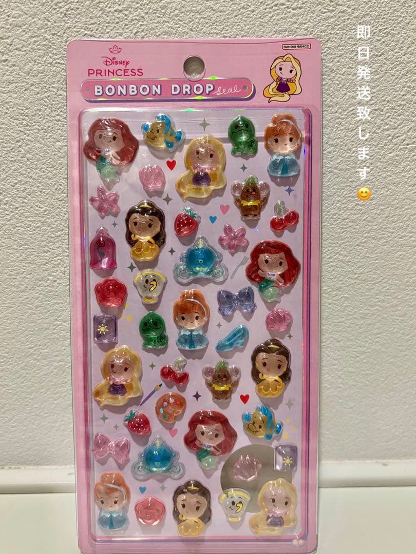 け*い様 正規品　ボンボンドロップシール　ディズニー プリンセス 正規品】ディズニー プリンセス ボンボンドロップシール - メルカリ