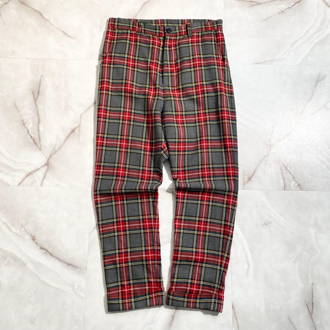 A17450 美品 グラム タータンチェックサルエルテーパードパンツ 2 楽天市場】≪在庫限り！≫ サルエルパンツ メンズ サルエル チェック