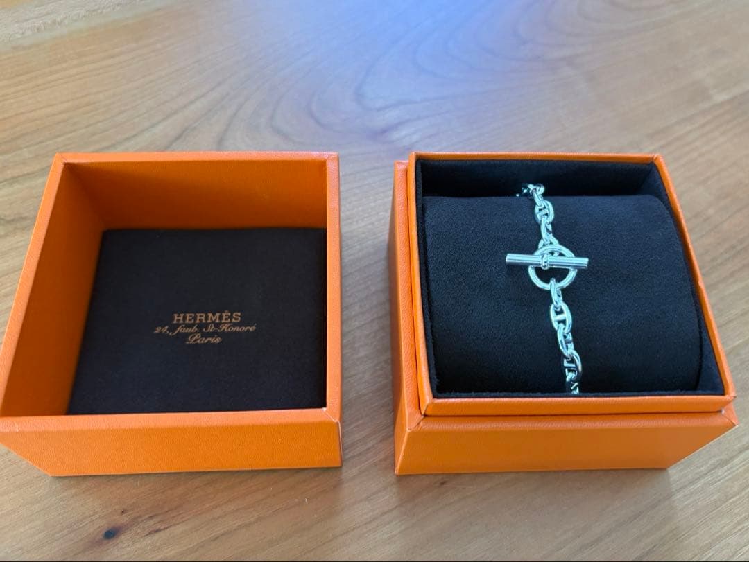HERMES シェーヌダンクル ブレスレット 楽天市場】≪Brand new≫ HERMES Chaine d'ancre bracelet MM 16 links