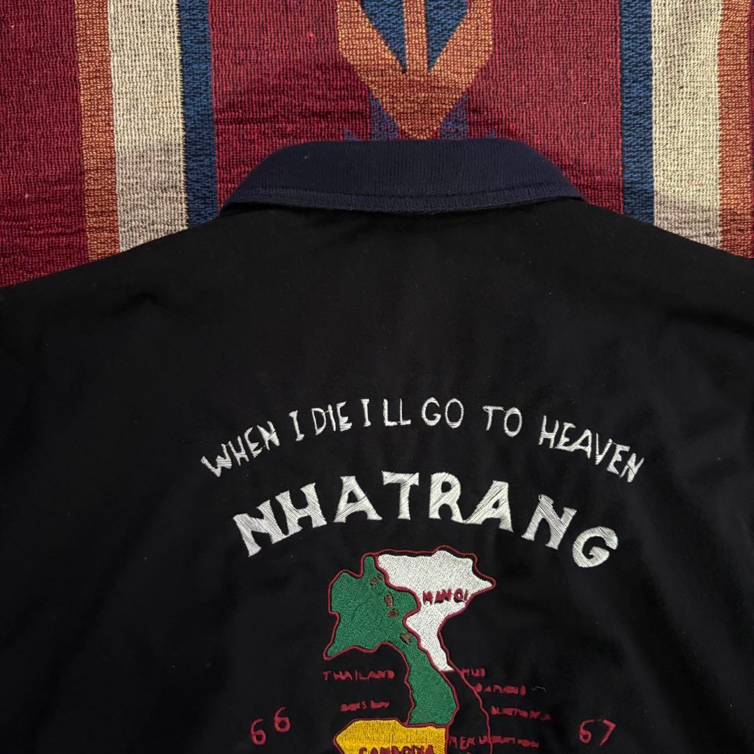 希少L☆90sベトジャン【天国と地獄】スーベニアジャケット 刺繍 虎福