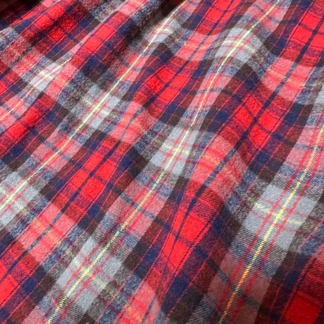 D.C.WHITE IVY B.D.Tartan RED M チェック シャツ