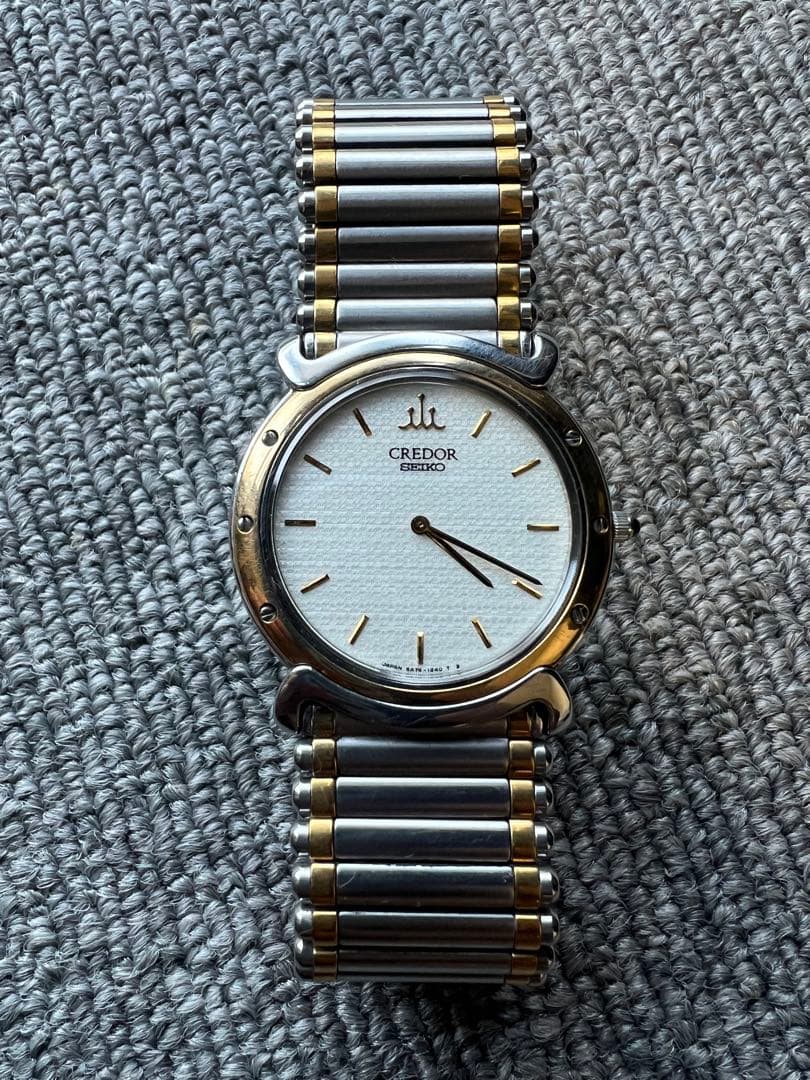 セイコー クレドール メンズ 18k 腕時計 セイコー クレドール 18金無垢 クォーツ 角型 メンズサイズ | アン