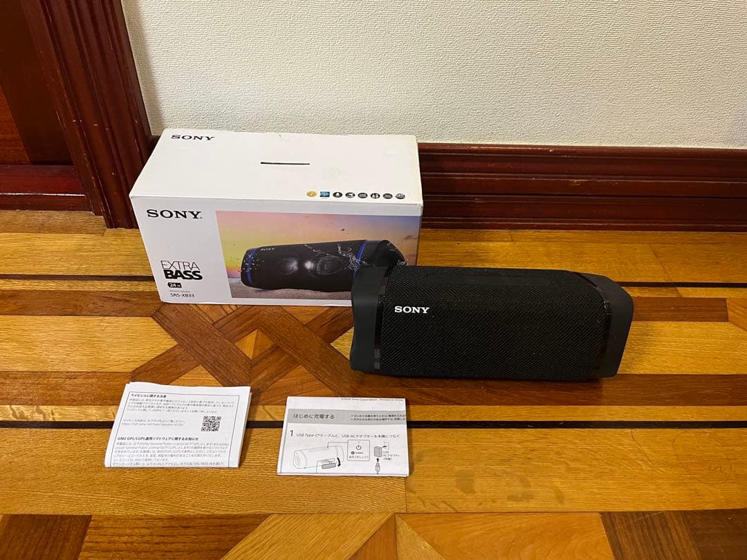 SONY ワイヤレスポータブルスピーカー SRS-XB33 ブラック Amazon.co.jp: ソニー ワイヤレスポータブルスピーカー SRS-XB33