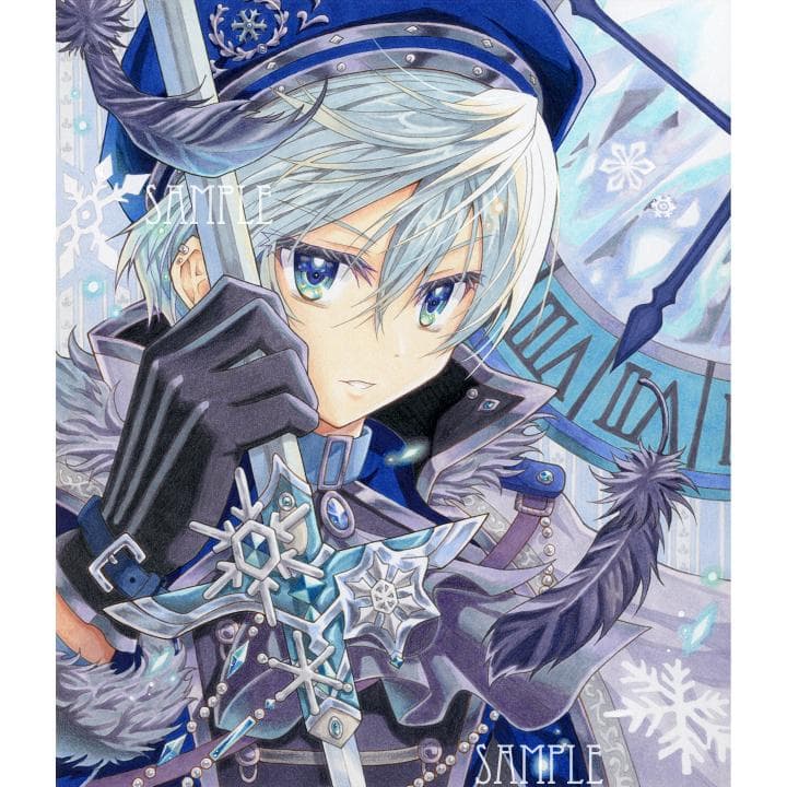 手描きイラスト【時の騎士】オリジナル ポストカード4枚 男の子 色紙