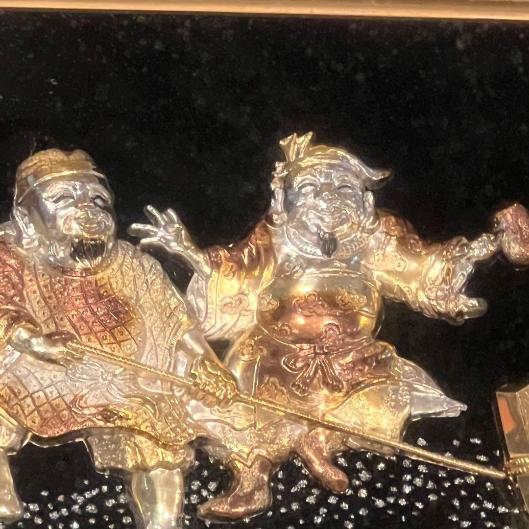 松庵 黄金七福神 純金 純銀 鍍金 金運 工芸品 24KGP - メルカリ