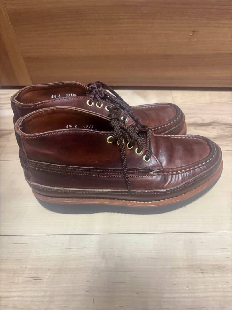 ラッセルモカシン チャッカブーツ トリプルヴァンプ 希少