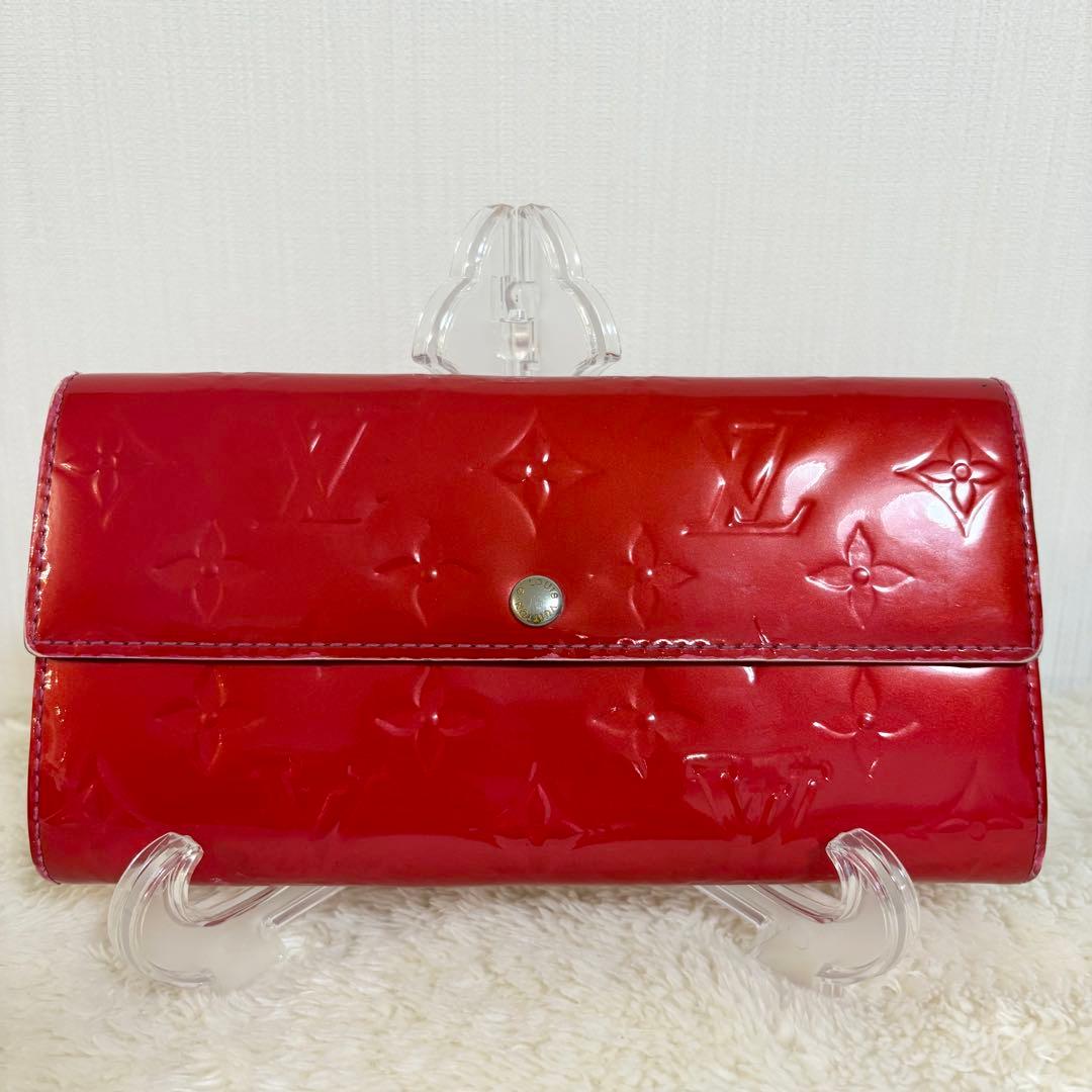 希少　ルイヴィトン　ヴェルニ　ポルトフォイル　サラ　M93530 ポムダムール ルイヴィトンポルトフォイユサラ 14125 ポムダムール レディース