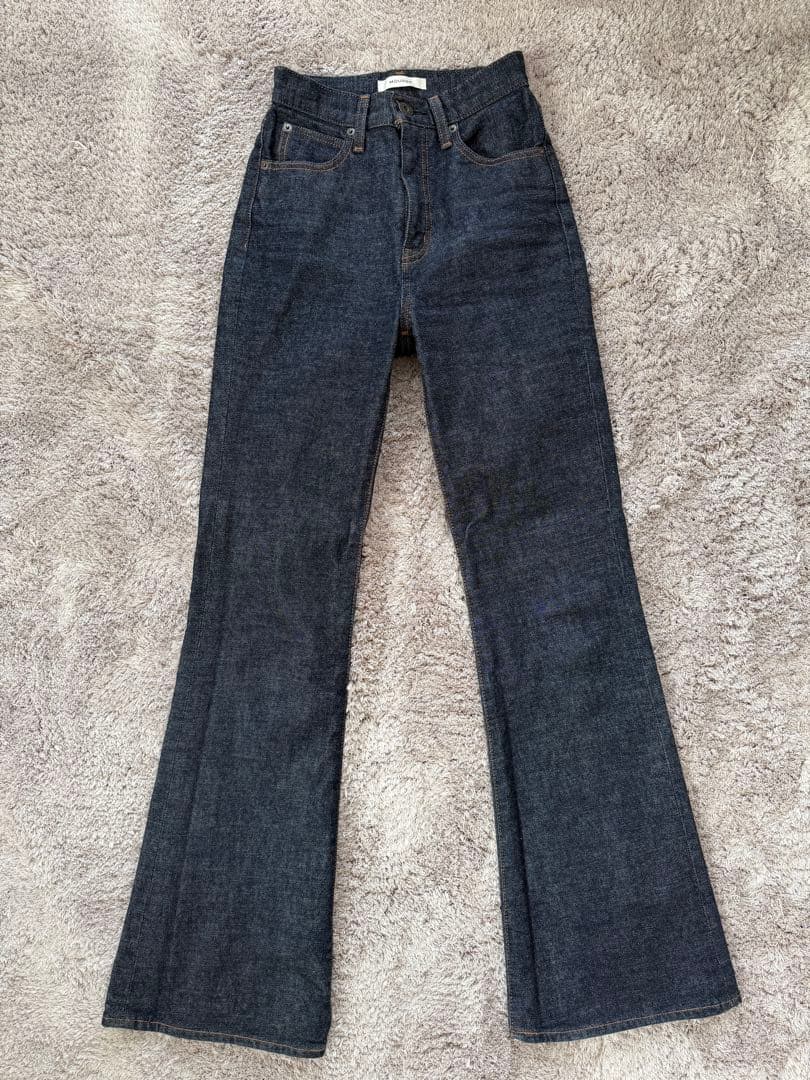 ［美品］moussy mvs FLARE(L) ワンウォッシュ　24インチ MOUSSY マウジー moussy MVS FLARE （ワンウォッシュ） -靴