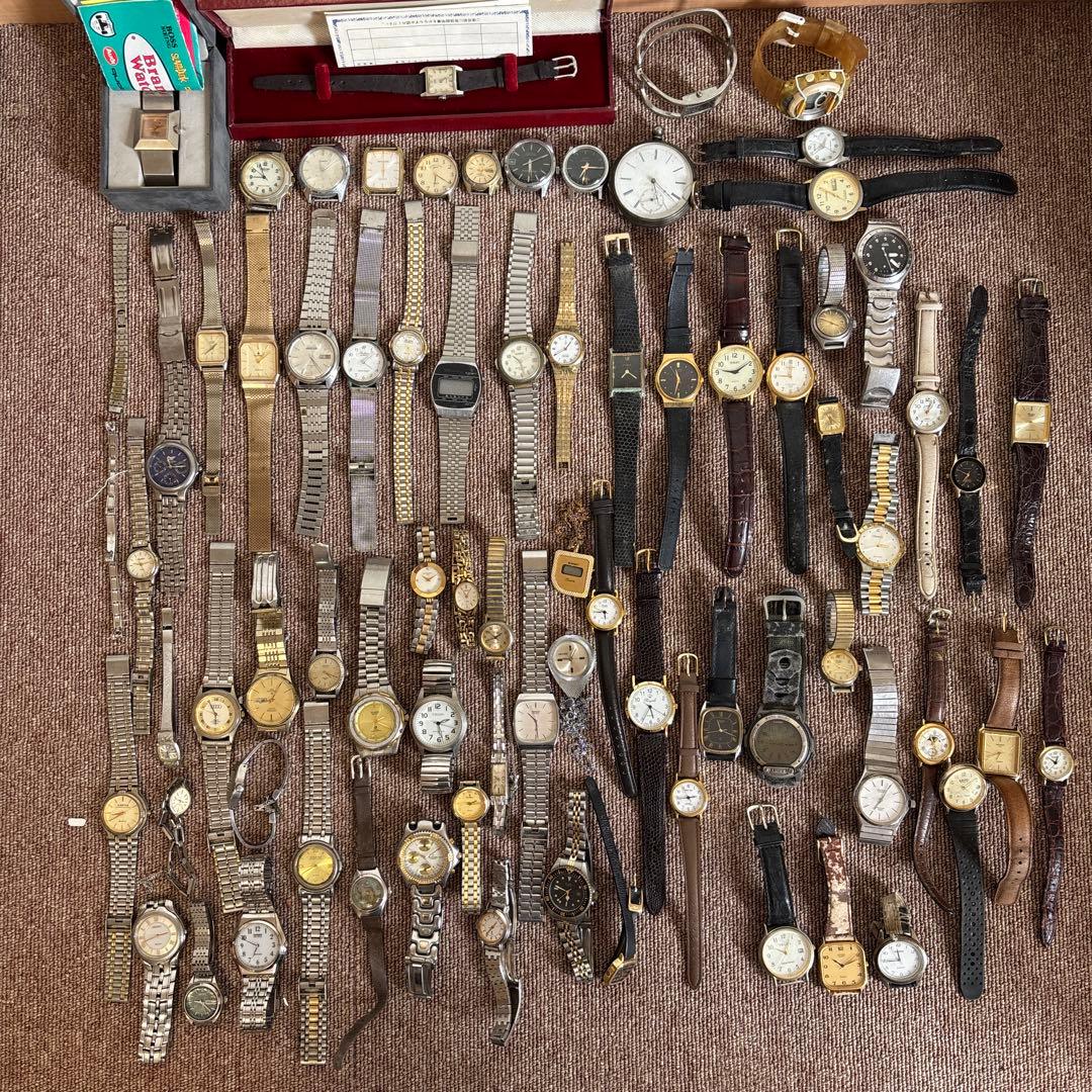 ネ*コ様 腕時計　メンズ　レディース　大量　ジャンク　まとめ売り　SEIKO 動 2026年最新】Yahoo!オークション -ジャンク (まとめ 大量 セット