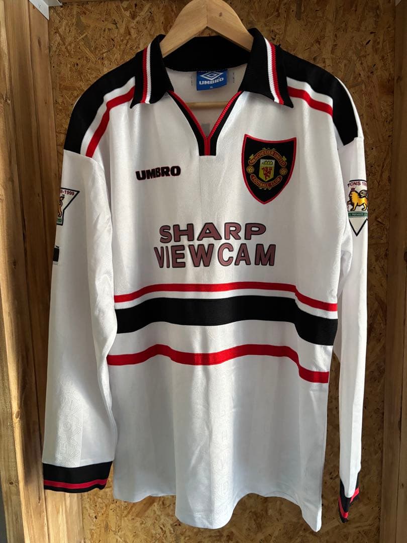 97-99マンチェスターユナイテッド7番ベッカム/長袖ユニフォームXL 97-99マンチェスターユナイテッド7番ベッカム/長袖ユニフォームXL