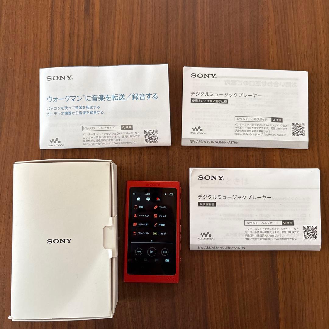 SONY WALKMAN NW-A35 赤 Amazon.co.jp: ソニー ウォークマン Aシリーズ 16GB NW-A35