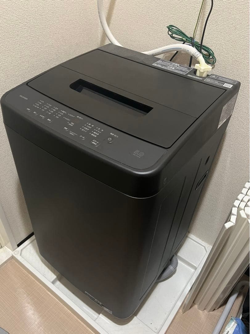 アイリスオーヤマ　ブラック 縦型洗濯機 5kg IRIS OHYAMA（アイリスオーヤマ） 洗濯機 5kg 一人暮らし 縦型 特急