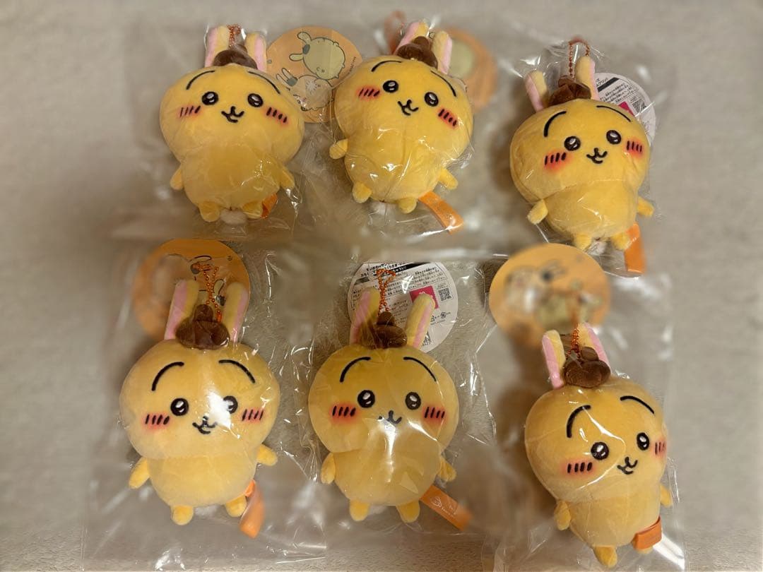 ちいかわ サンリオ ぷちミニマスコット うさぎ ポムポムプリン 6点セット ちいかわ × サンリオキャラクターズ プチミニマスコット うさぎ