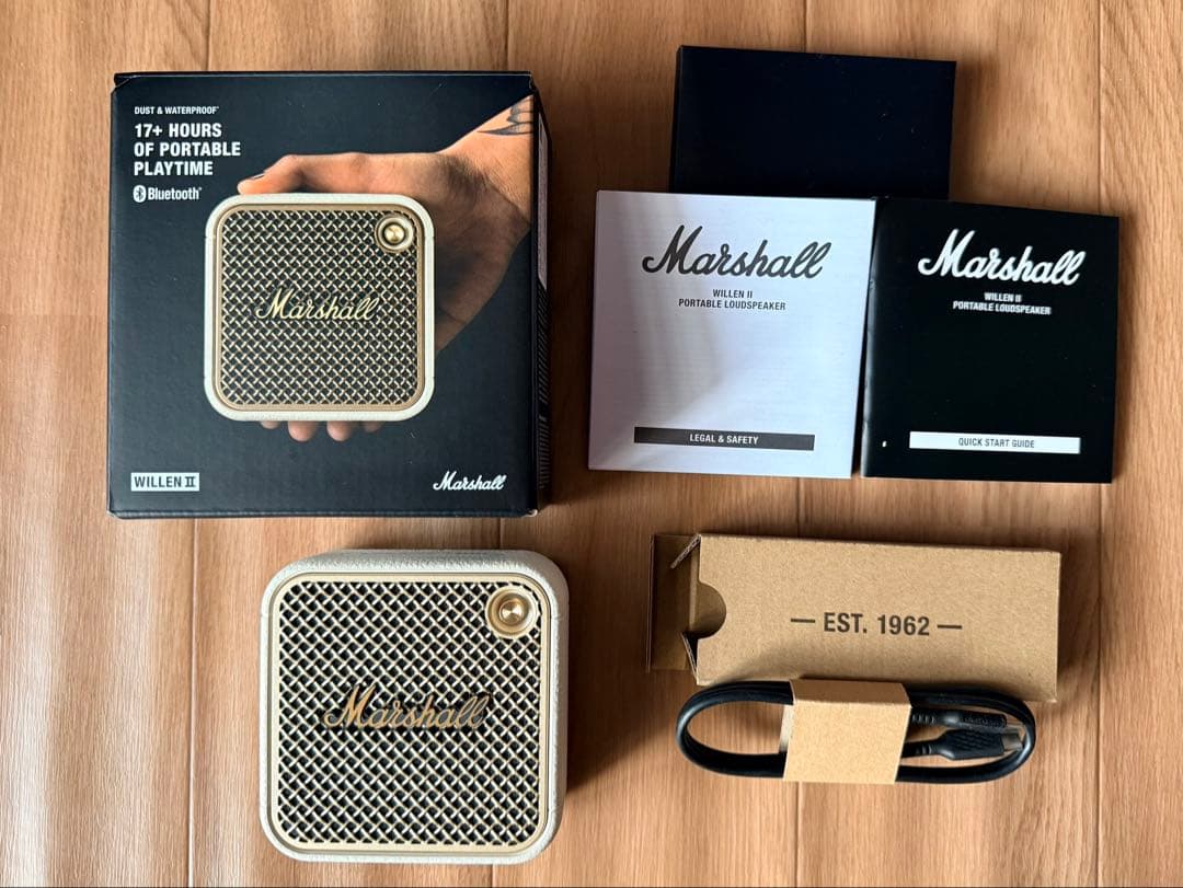 Marshall ワイヤレスポータブル防水スピーカー Willen II Marshall Willen II レビュー・デザイン&音質の高いポータブル