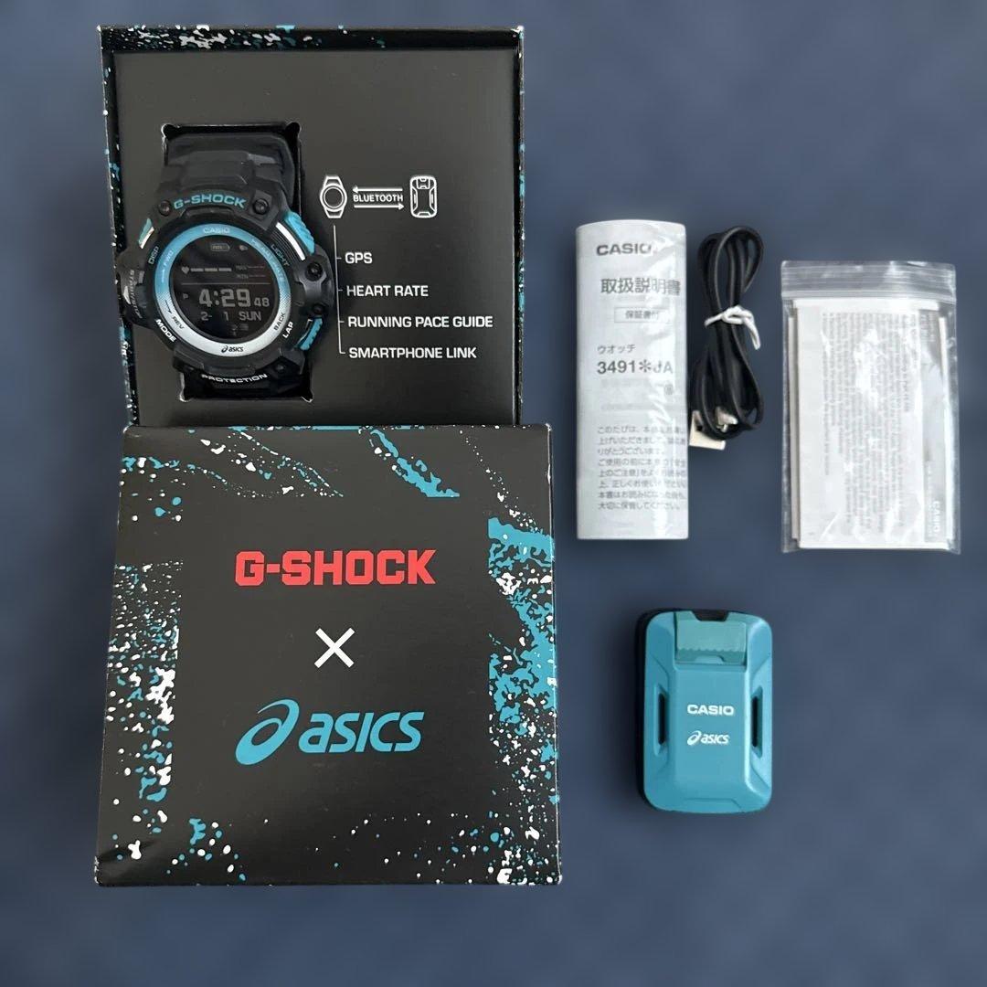 【新品】G-SHOCKジーショックGSR-H1000AS-SET ASICS GSR-H1000AS-SET | Black/Teal Blue | スポーツ アクセサリー