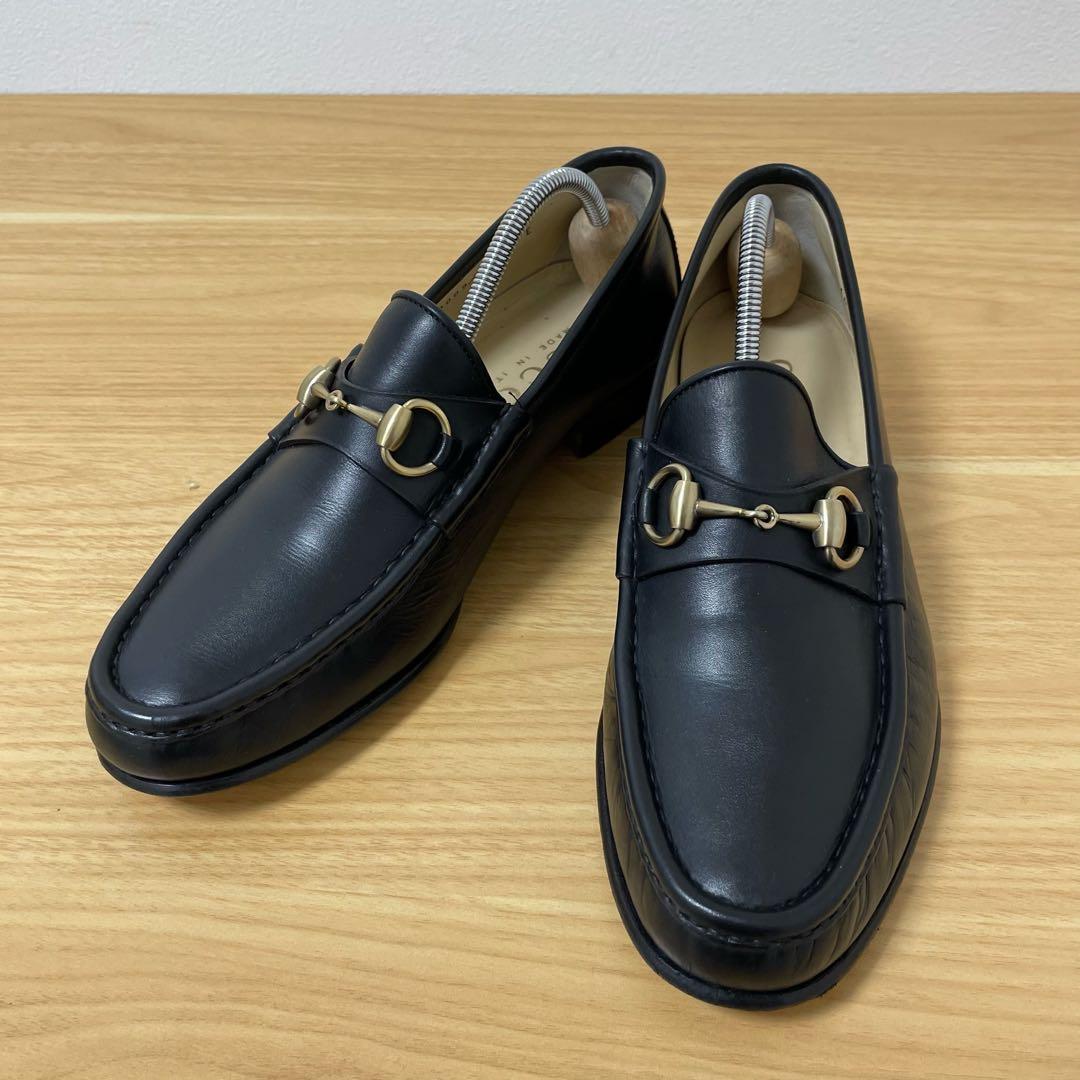 グッチ　ホースビットローファー　レザー　ブラック　110 0009/2 41.5 Yahoo!オークション - 未使用 GUCCI 110 0009/2 MENS ホースビットレザ