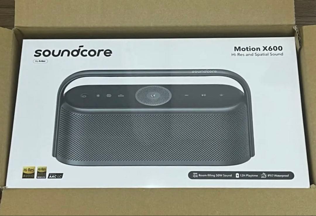 【新品未開封】Soundcore Motion X600　スペースグレー Soundcore（Anker） Anker Soundcore Motion X600 Bluetoothスピーカー