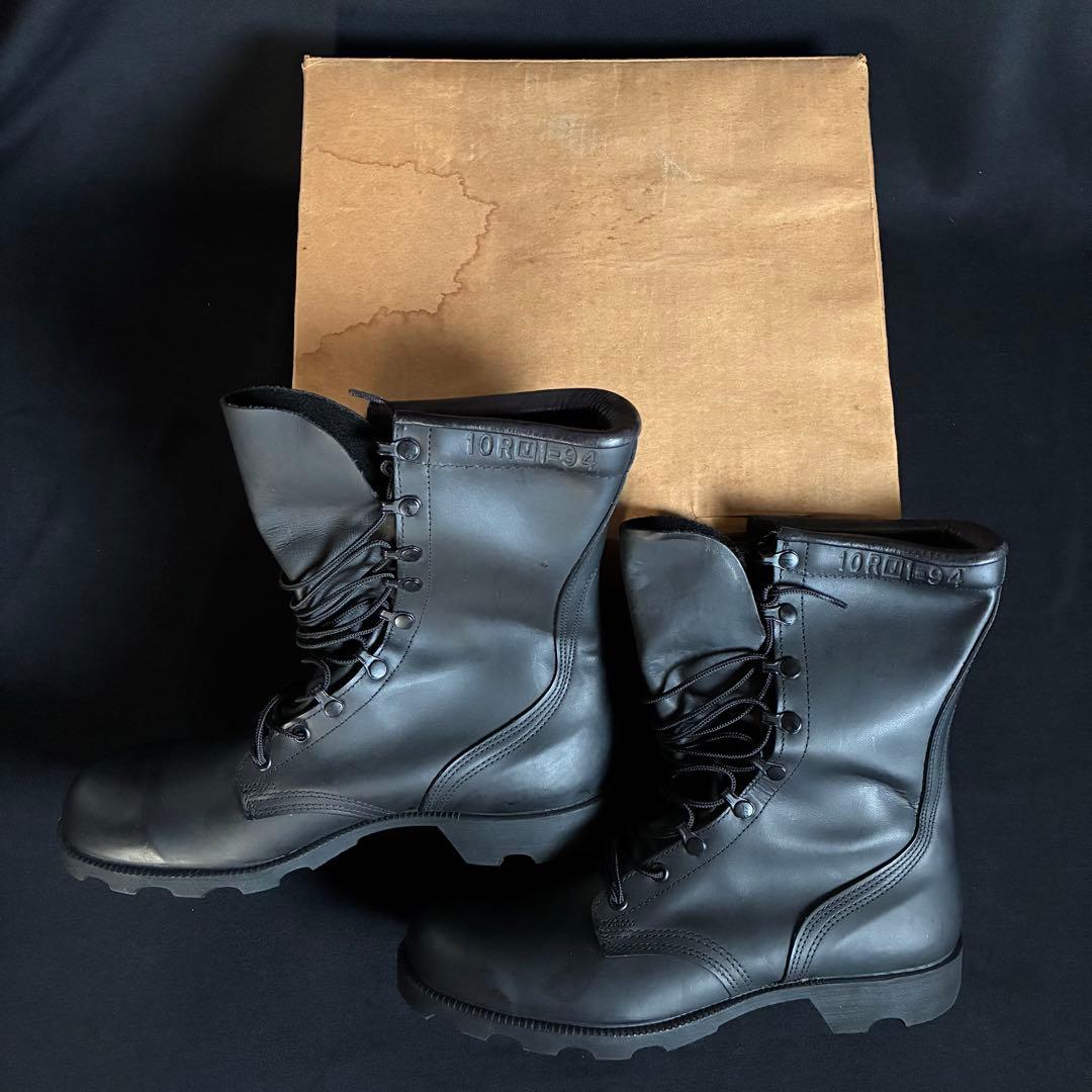 米軍 deadstock 90s コンバットブーツ RO-SEARCH社 実物 90s USA製 実物 米軍 コンバットブーツ 黒 8.5D 26.5cm アメリカ製