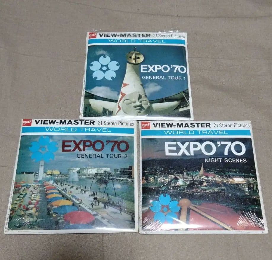 VIEW-MASTER EXPO'70 セット　開封済 EXPO 70 エキスポ 大阪万博パンフレット チラシまとめ売り Dセット