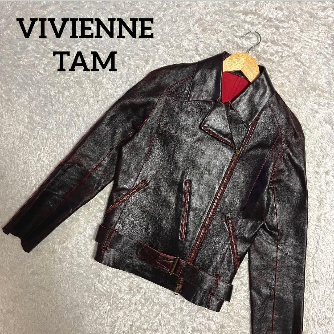✨激レア✨ヴィヴィアンタム レザージャケット ダブルライダース ラムレザー 羊革 2026年最新】ヴィヴィアン ライダースの人気アイテム - メルカリ