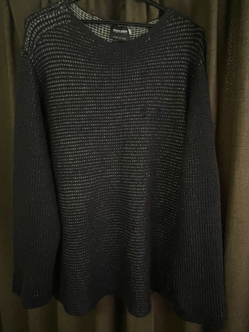 志*村様 Giorgio Armani モヘア　メッシュ　ニット ハクプリントメッシュニット｜WOMEN｜250HAG70-300H｜AZUL BY MOUSSY