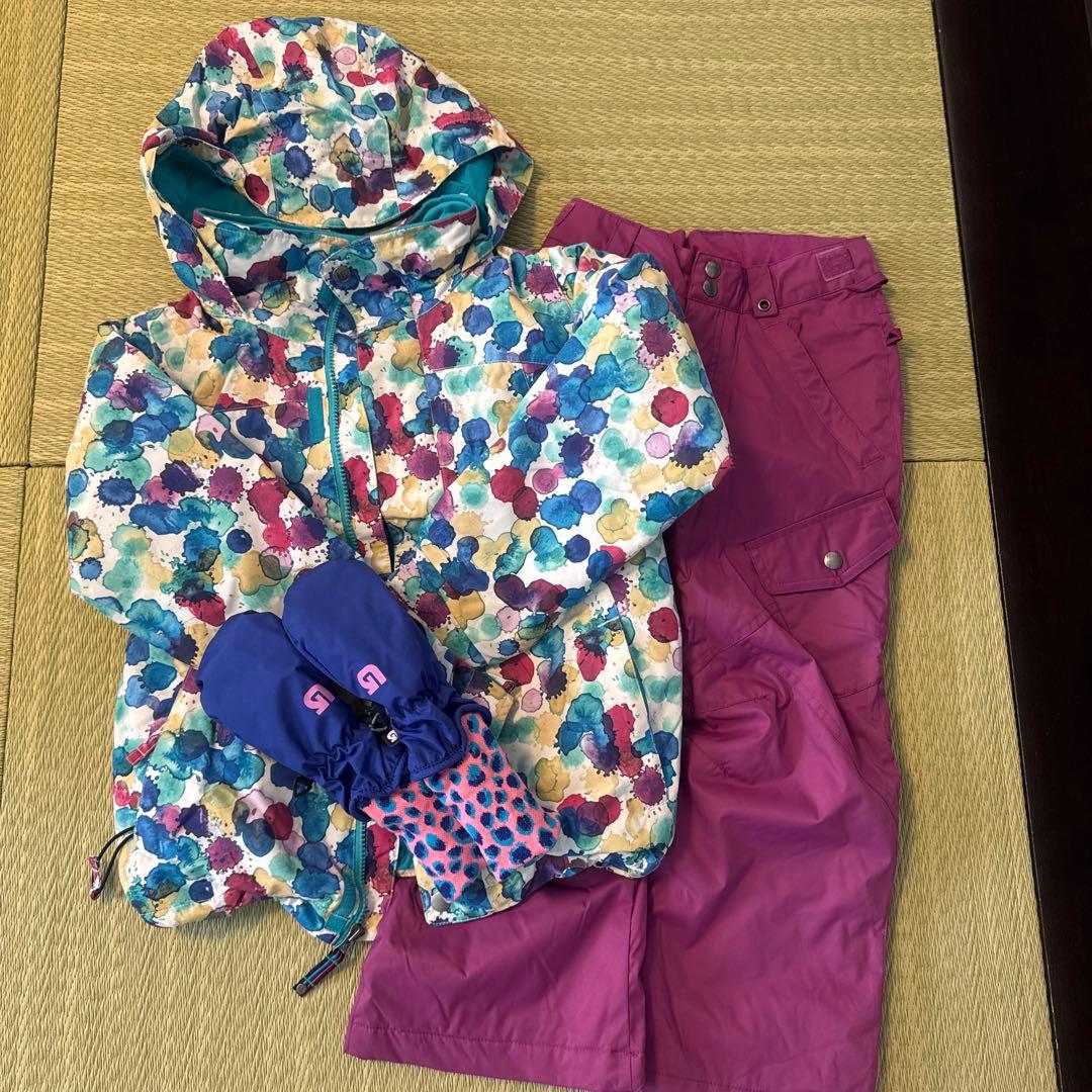 BURTON キッズ　ウエアー　上下　グローブミトン付き　S XS 4T BURTON（バートン） 25-26 ゴアテックス グローブ Toddlers' GORE-TEX
