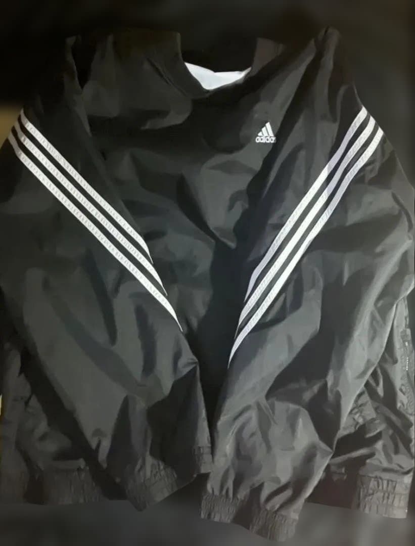 adidas ナイロンジャケット リバーシブル 90s れてんジャダム 着用 ビッグサイズ 90年代 ビンテージ adidas アディダス リバーシブル