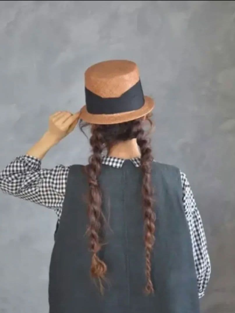 カワムラ帽子店　あざみ　紅茶染 RODEO CROWNS WIDE BOWL | MIXダメージニットビーニー (帽子 ) |SHEL