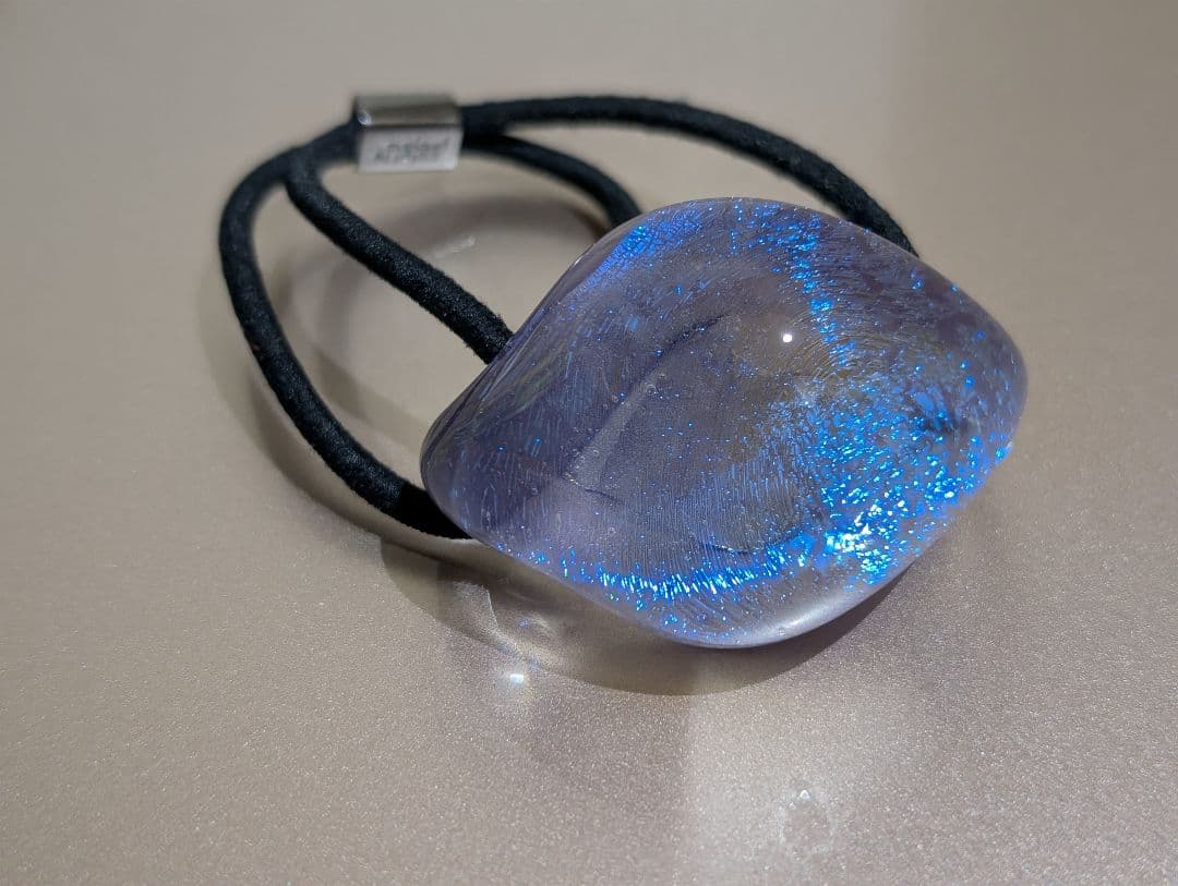 ト*ロ様 コレットマルーフ　グラスポニー大　アメジスト？ Upcycle Large Metallic Glass Pony – colettemaloufjapan