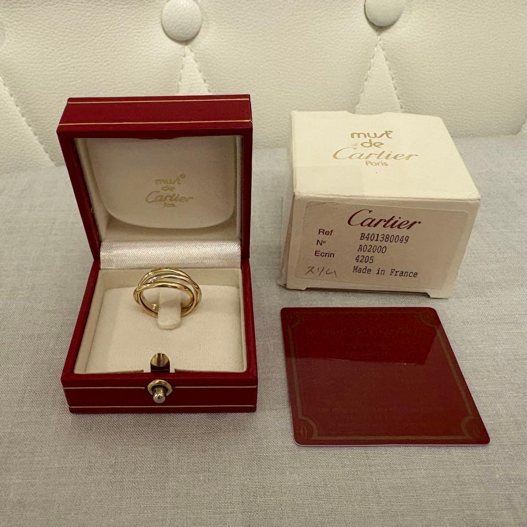 カルティエ トリニティリング スモール 49 TRINITY（Cartier） カルティエ 指輪 ペアシェイプダイヤ 0.31ct