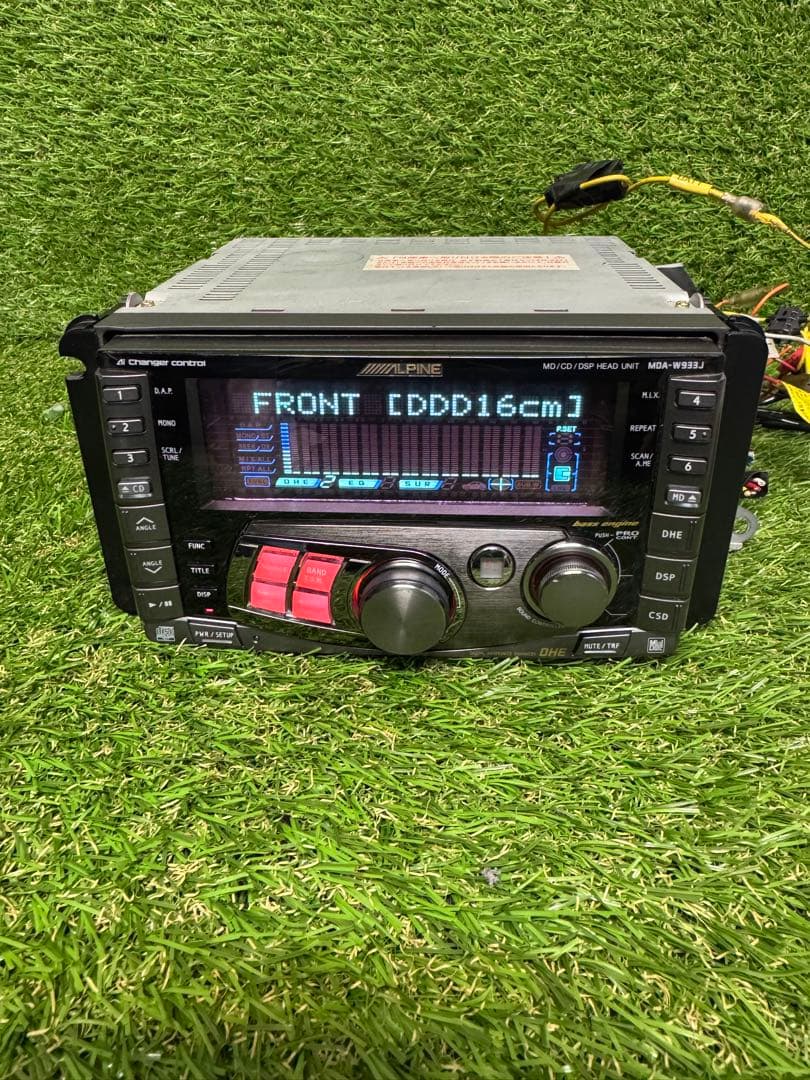 ALPINE MDA-W933J CD/MD DSPヘッドユニット Alpine MDA-W933J 2DIN Car Audio MD CD Receiver DSP Ai-NET Tested