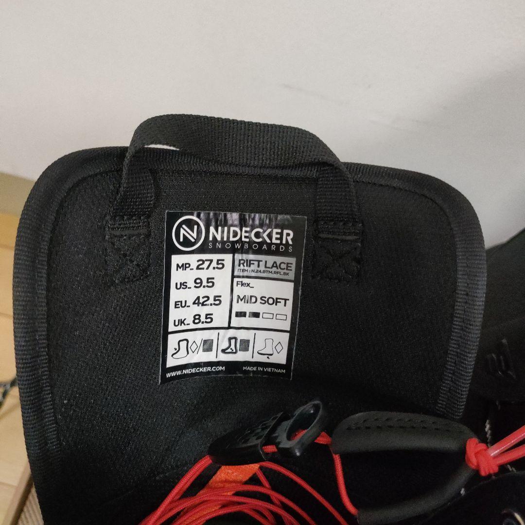 中古　23-24年モデル　NideckerブーツRift Lace 27.5cm