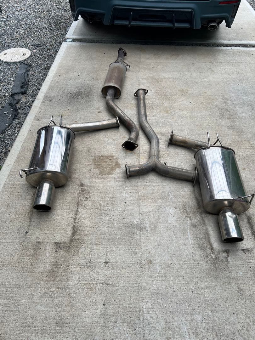 か*つ様 TRUST オールステンレスマフラー　RB1.2オデッセイ アブソルー オデッセイ RB1/2 左右2本出しマフラー 砲弾レーシングVer テール