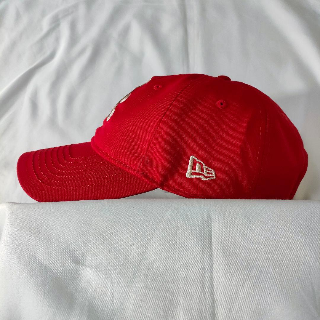希少 ピンクハウス×ニューエラ 920 テディベア 刺繍 パッチ 赤 - メルカリ