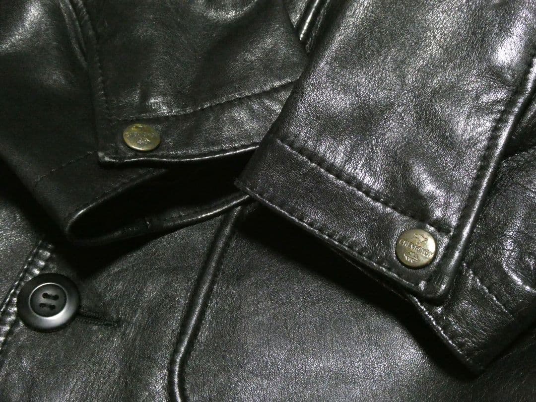 D*D様 特価！美品！90年代ヴィンテージ！ChevignonレザーカーコートL