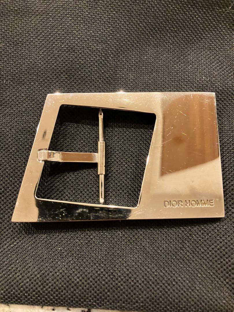 Dior HOMME ベルト バックル Dior HOMME DIOR Square Buckle Leather Belt スクエアバックルレザー