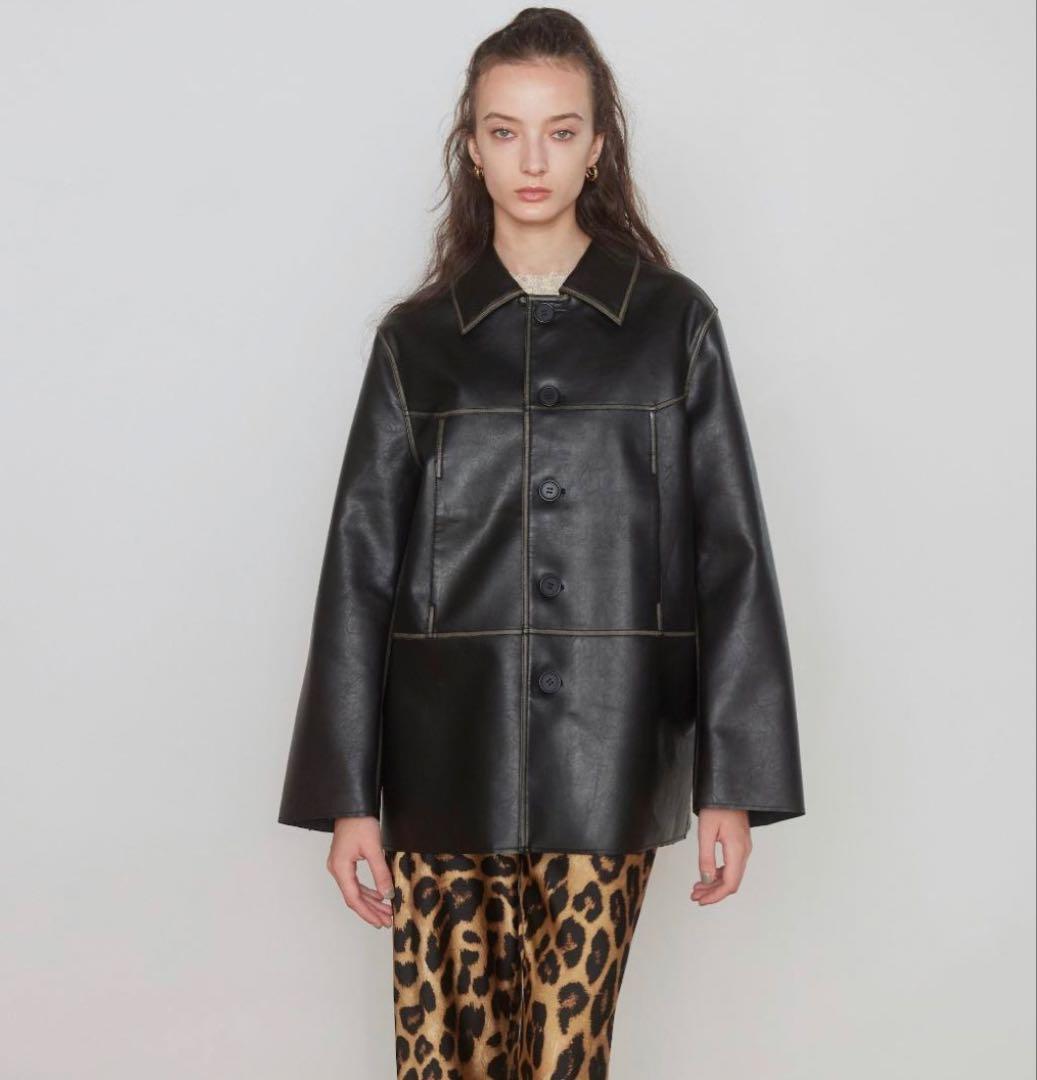 【SeaRoomlynn】Vintage ECOレザーシャツジャケット SeaRoomlynn Vintage ECOレザーシャツジャケット - メルカリ