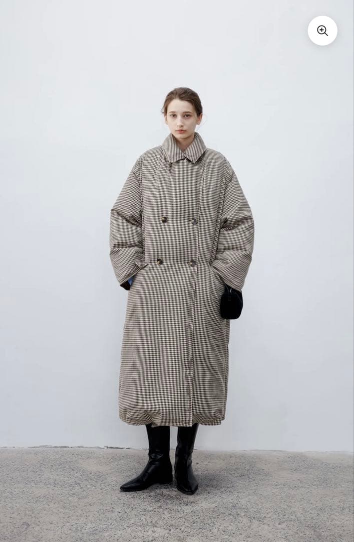 【tageechita】クラシカルチェックダウンコート S CLASSIC PLAID DOWN COAT / クラシカルチェックダウンコート
