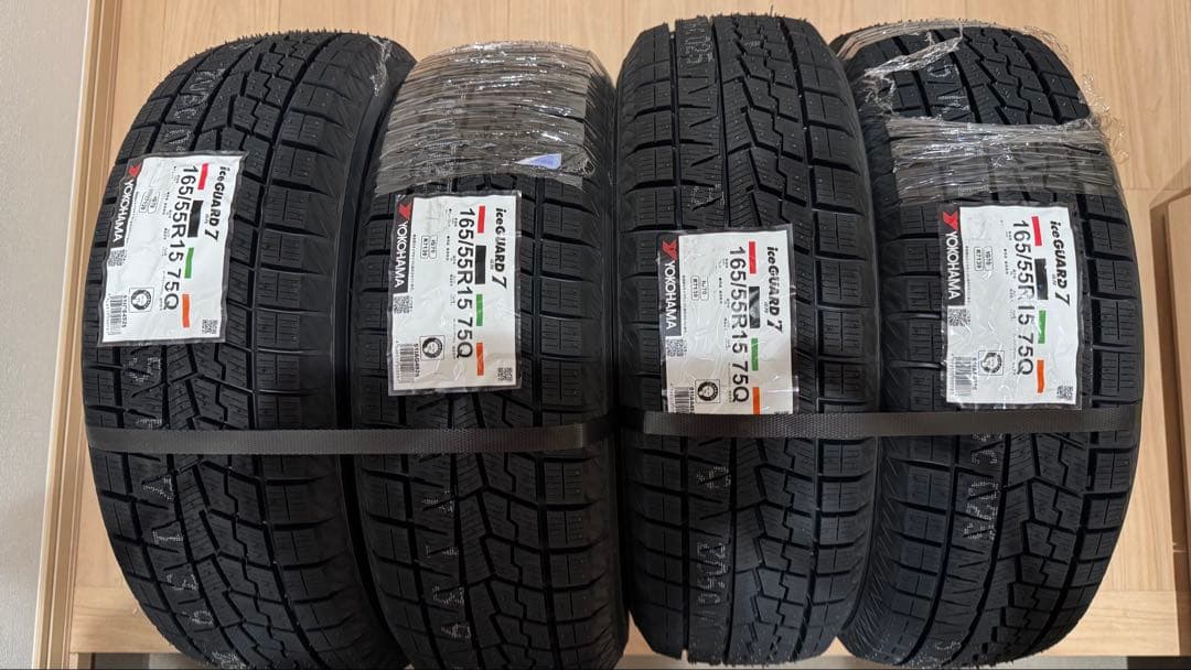 【kenbotaxi】 iG70 165/55R15 25年製 新品 4本 iceGUARD 165/55R15インチ ヨコハマ アイスガード IG70 4H100