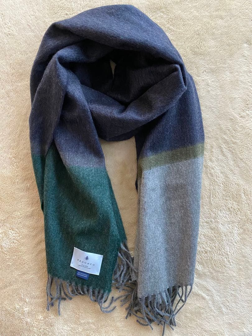 大幅値下げ！未使用美品⭐️Begg &Co(ベグアンドコー)大判ストール ワールドヘリテージ！BEGG X CO(ベグアンドコー) カシミアストール2型