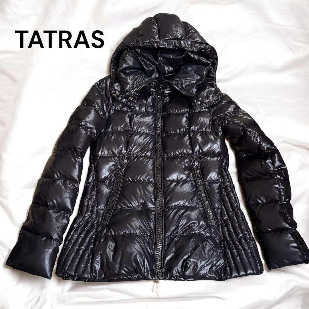TATRAS タトラス フード ダウンジャケット ブラック レディース 光沢 黒 タトラス TATRAS レディース ダウンジャケット ブラック – WORLDCLUB1989