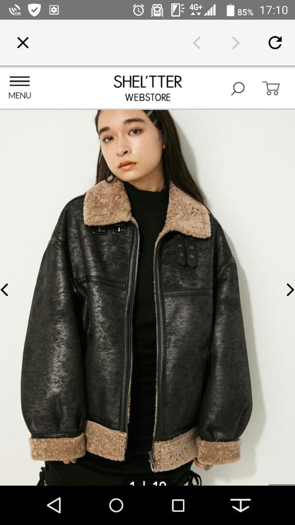 LAGUAGEM ショートムートンコート LAGUA GEM（ラグアジェム） ムートンコート ボアコート VINTAGE OVER