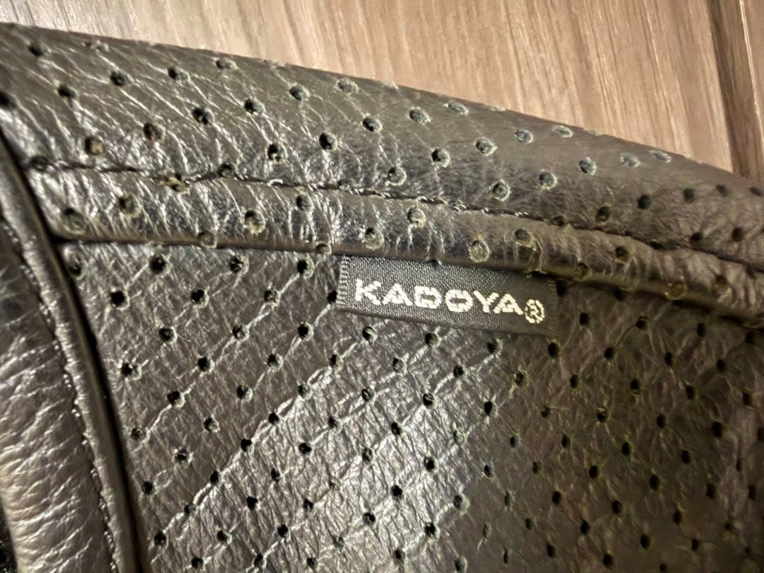 KADOYA カドヤ　パンチングレザー ライダースジャケット