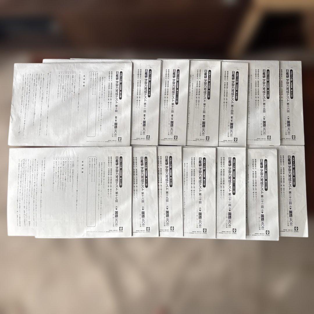 日能研 2024年度6年生学習力育成テスト14回分 2024年度 日能研5年生 学習力育成テスト、特別テスト - メルカリ