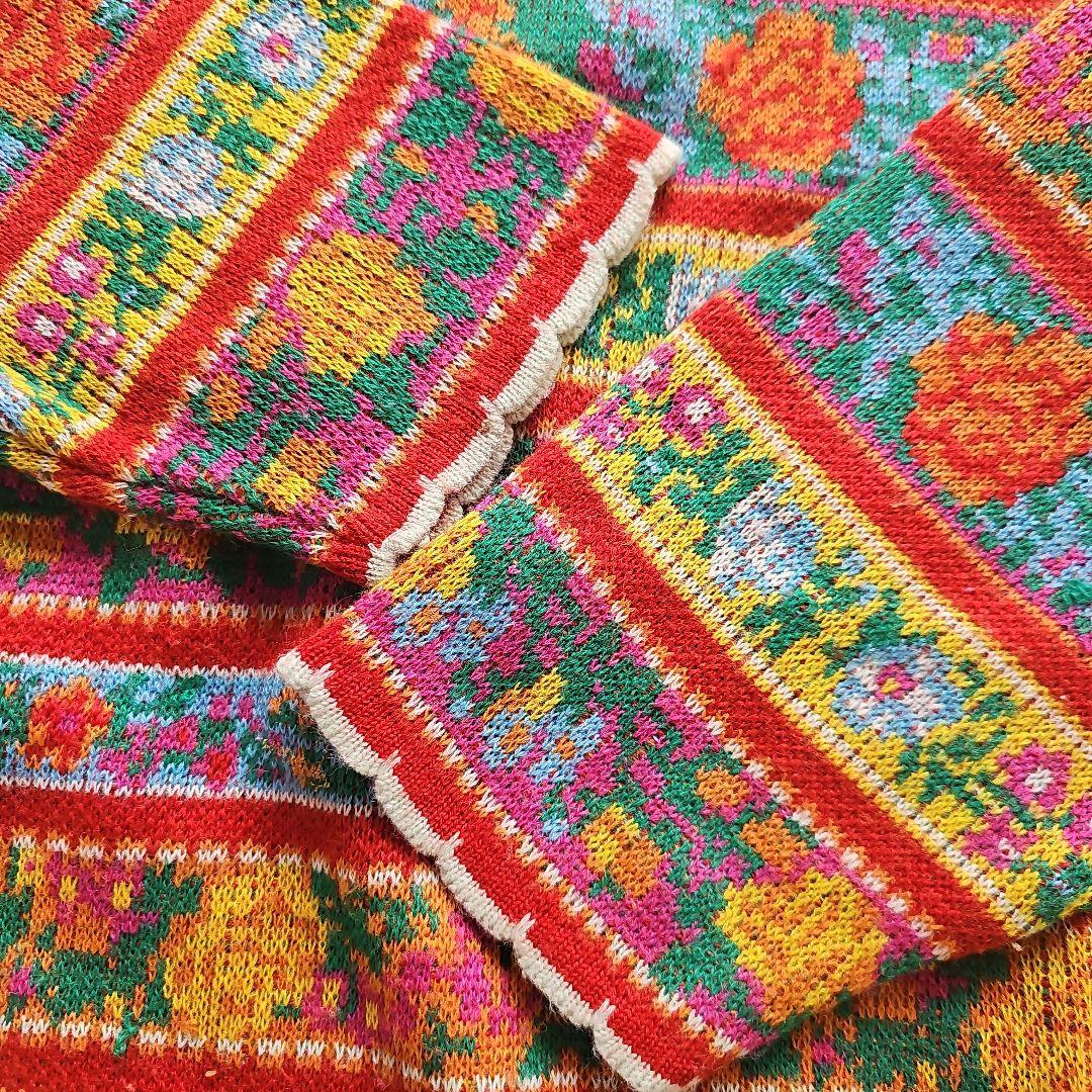 KENZO レトロケンゾー 花柄ニット ヴィンテージニット150 - メルカリ