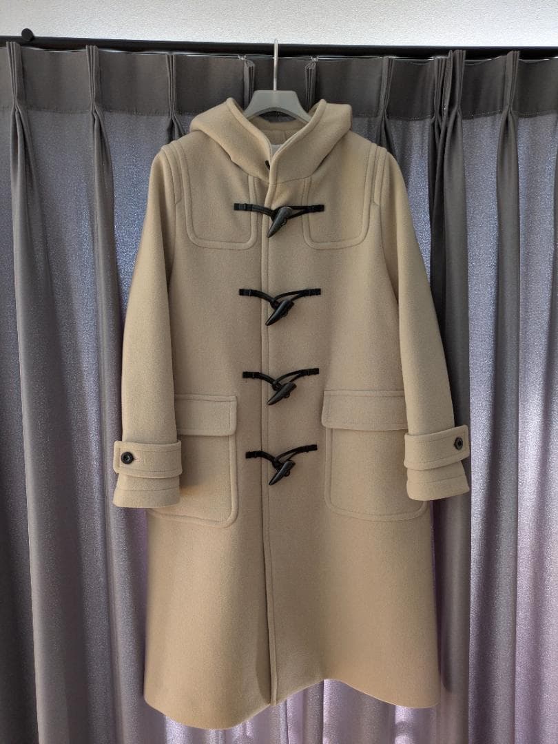 TOMORROWLAND ベージュ ダッフルコート セール】 ウールモヘヤヘリンボーン ダッフルコート （ダッフルコート