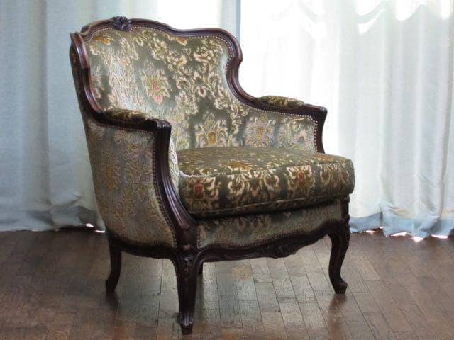 カリモク domani ドマーニ Louis XV 1人掛け ソファ 定価46万 GMHH381A○domani / ドマーニ ルイXV カリモク最高峰 1人掛けソファ