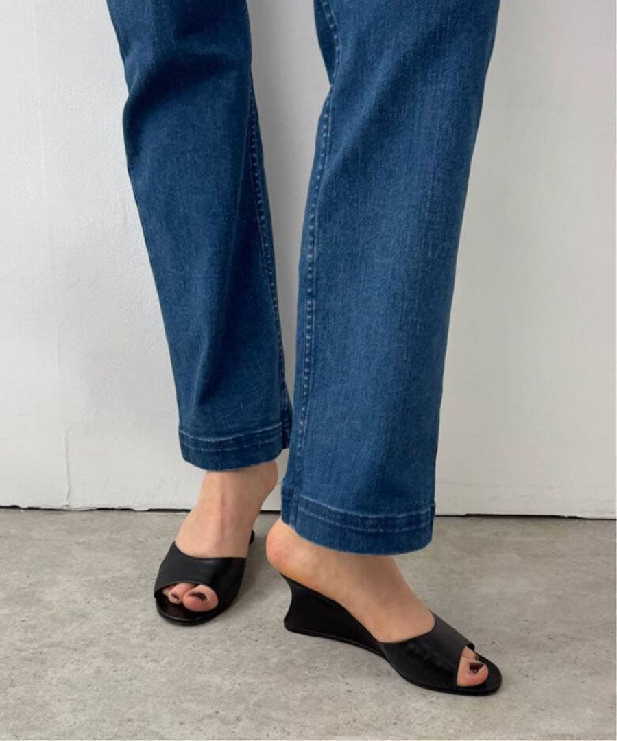 週末セール★edit for lulu オープントゥウェッジミュール 38 オープントゥ ウェッジミュール（その他シューズ）｜EDIT.FOR LULU