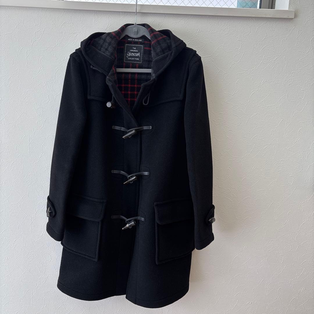 Gloverall ダッフルコート 黒 ウール製 Gloverall（グローバーオール） コート メンズ 正規販売店 ダッフル